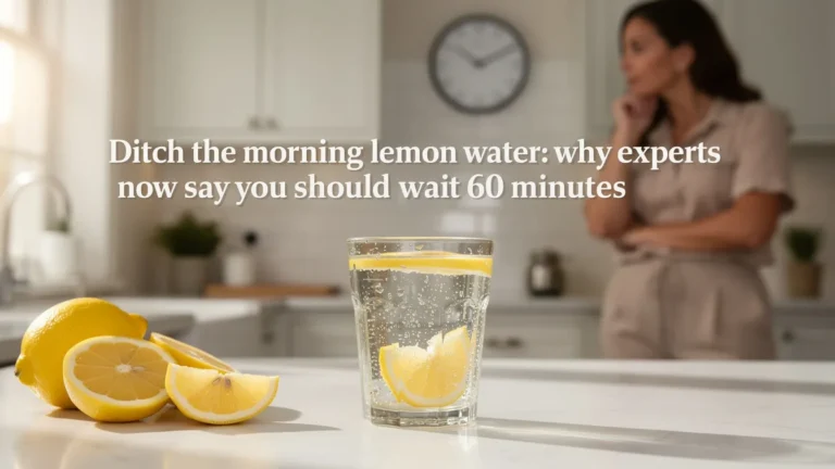 Ditch the morning lemon water: Why experts now say you should wait 60 minutes.