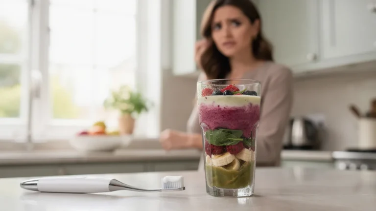 Your “Healthy” Morning Smoothie is actually destroying your tooth enamel—here is the fix.